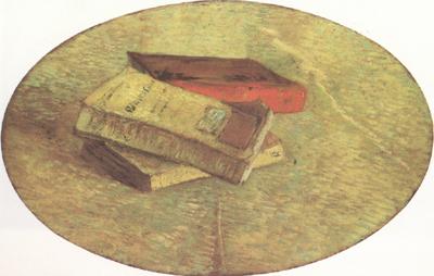 Vincent Van Gogh Still Life wtih Three Books (nn04) oil painting picture